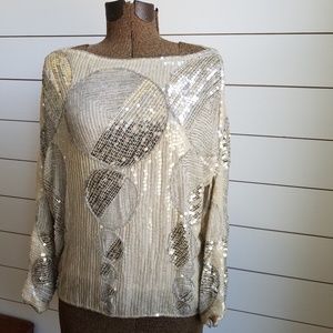 Gorgeous Vintage Sequin Top